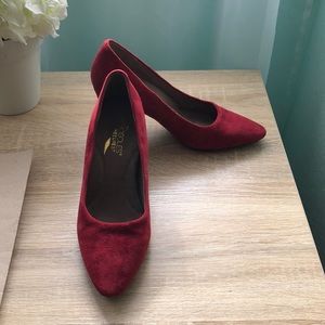 Aerosole Red Velvet Pumps